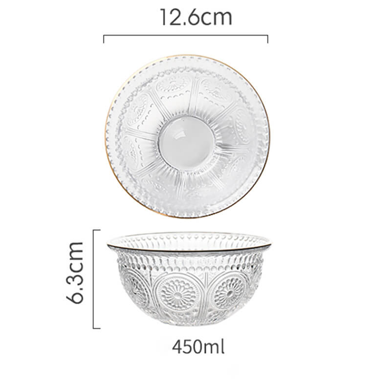 Bol en verre gaufré Lighteme