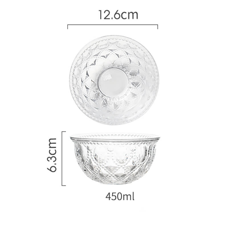 Bol en verre gaufré Lighteme