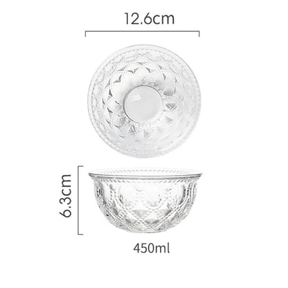 Bol en verre gaufré Lighteme