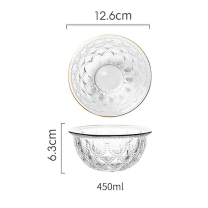 Bol en verre gaufré Lighteme