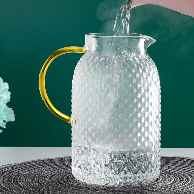 Lighteme Wasserkocher-Set aus geprägtem Glas