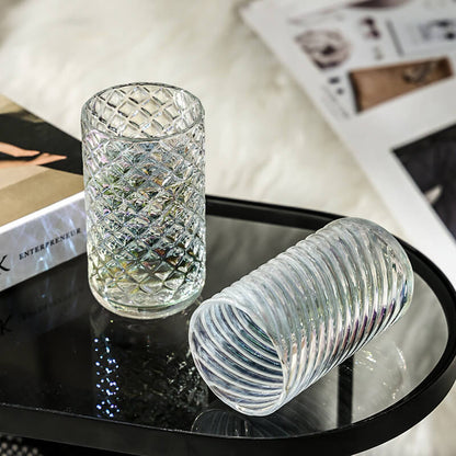 Lighteme – Geprägter gerippter Glasbecher