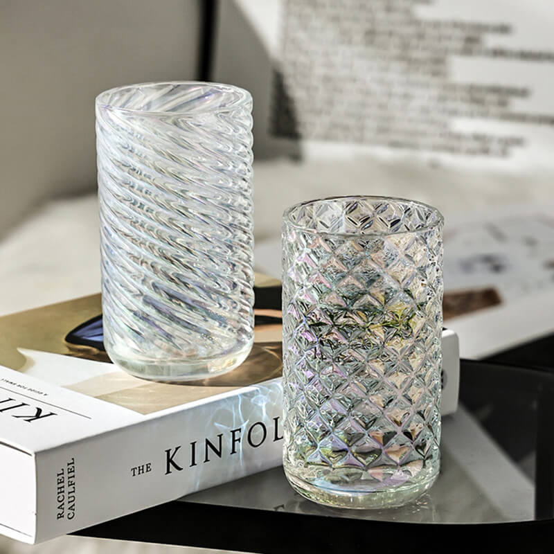 Lighteme – Geprägter gerippter Glasbecher