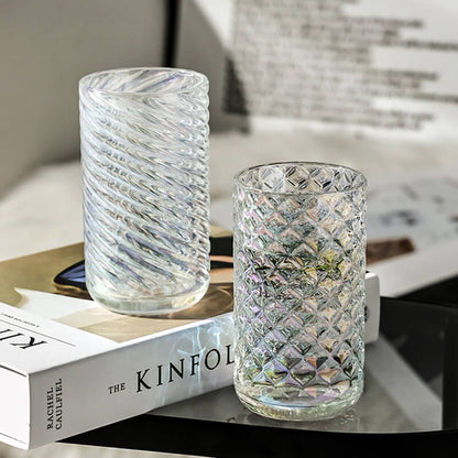 Lighteme – Geprägter gerippter Glasbecher