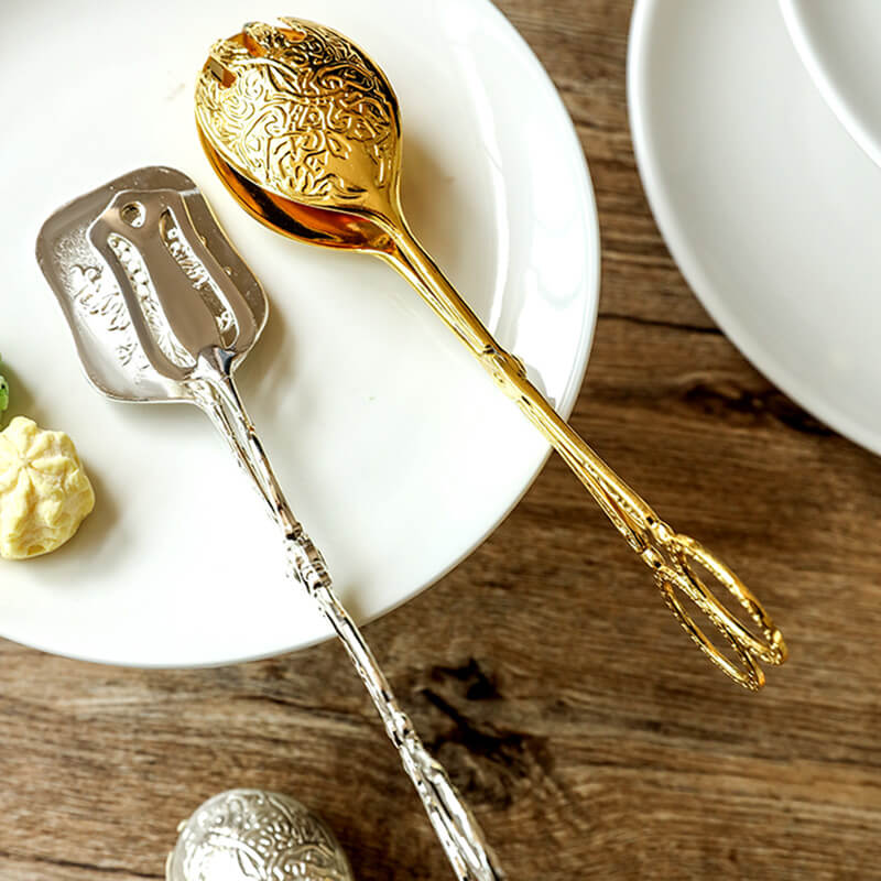 Pince à gâteau en acier inoxydable gaufré Lighteme