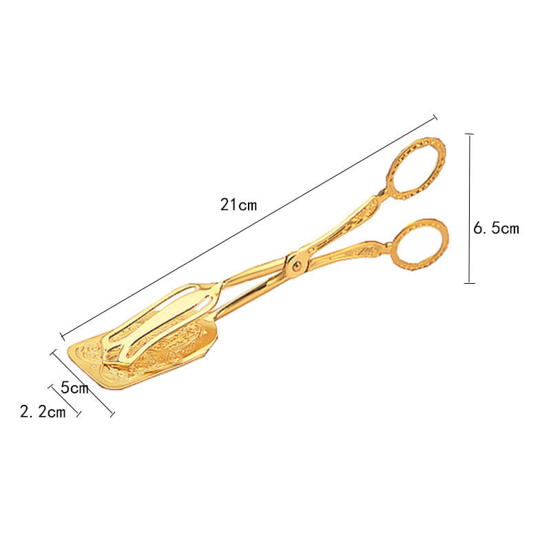 Pince à gâteau en acier inoxydable gaufré Lighteme