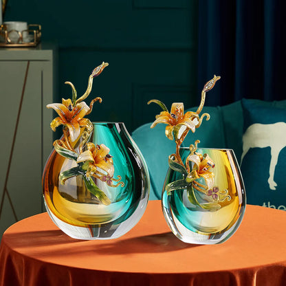 Lighteme Enamel Colored Vase Ornaments