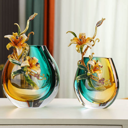 Lighteme Enamel Colored Vase Ornaments