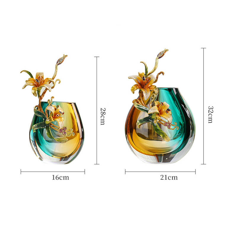 Lighteme Enamel Colored Vase Ornaments