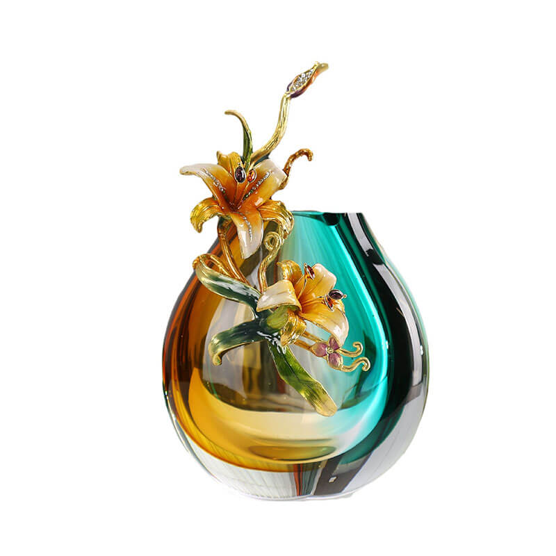 Lighteme Enamel Colored Vase Ornaments