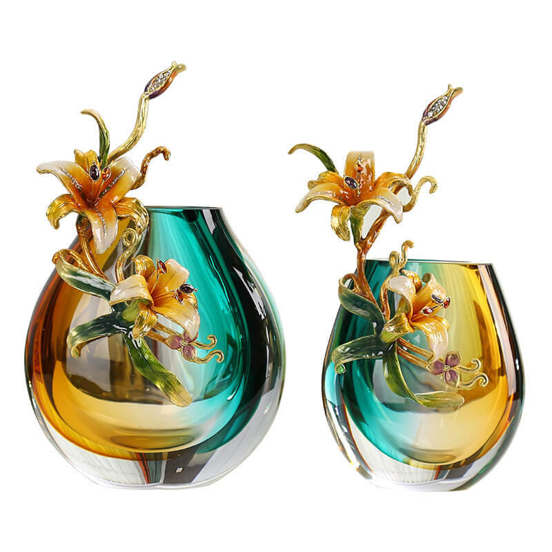 Lighteme Enamel Colored Vase Ornaments