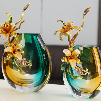 Lighteme Enamel Colored Vase Ornaments