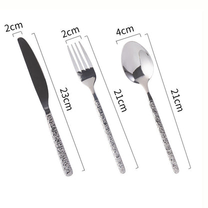 Lighteme Exquisites geprägtes Besteckset, 3-teilig