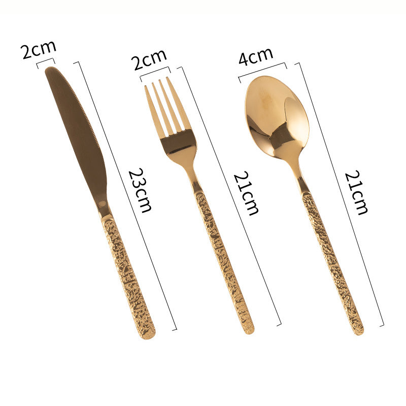 Lighteme Exquisites geprägtes Besteckset, 3-teilig