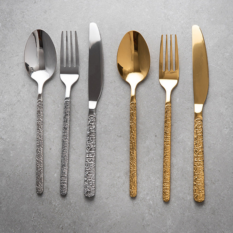 Lighteme Exquisites geprägtes Besteckset, 3-teilig