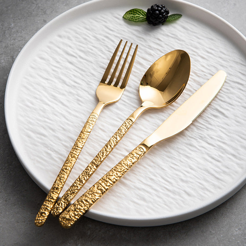 Lighteme Exquisites geprägtes Besteckset, 3-teilig