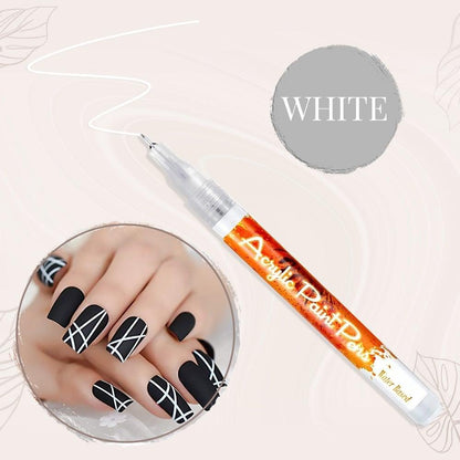 Lighteme Nail Pen – Ultradünner, gebogener Maniküre-Filzstift