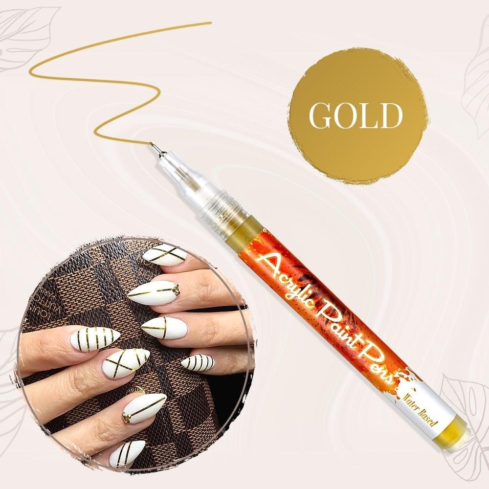 Lighteme Nail Pen – Ultradünner, gebogener Maniküre-Filzstift