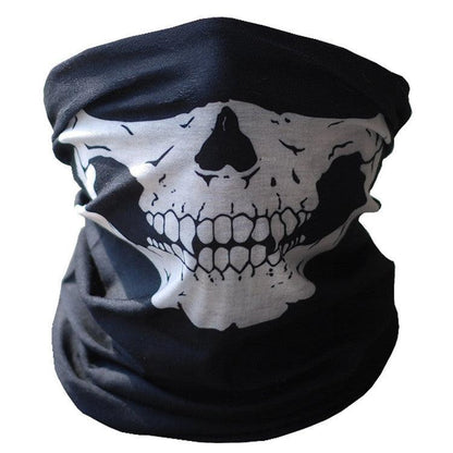 Lighteme Bikermaske mit Totenkopf-Geistergesicht