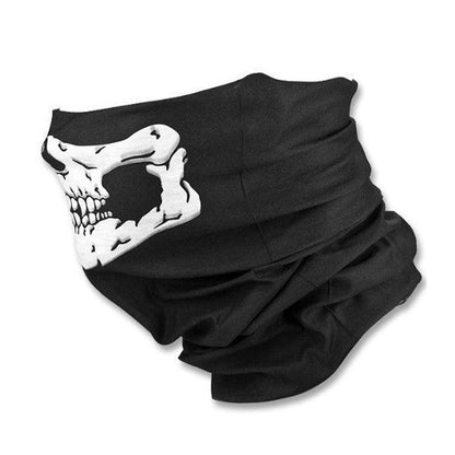 Lighteme Bikermaske mit Totenkopf-Geistergesicht