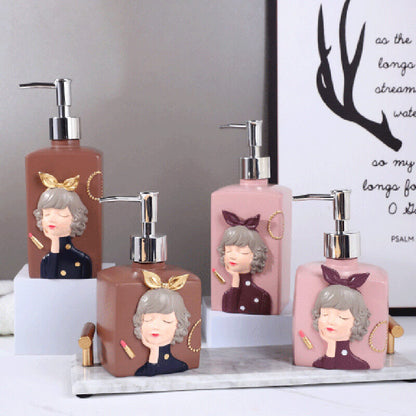 Distributeur de savon en résine Lighteme Fashion Girl