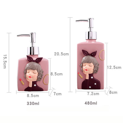 Distributeur de savon en résine Lighteme Fashion Girl