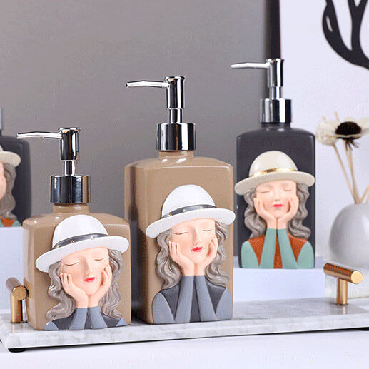 Distributeur de savon en résine Lighteme Fashion Girl