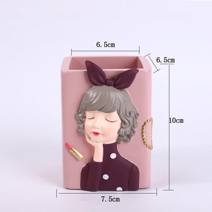 Lighteme Fashionable Girl Resin Storage