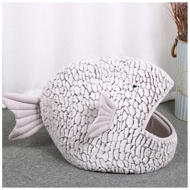 Lighteme Fish Shape Resilient Cat House (2 sizes)