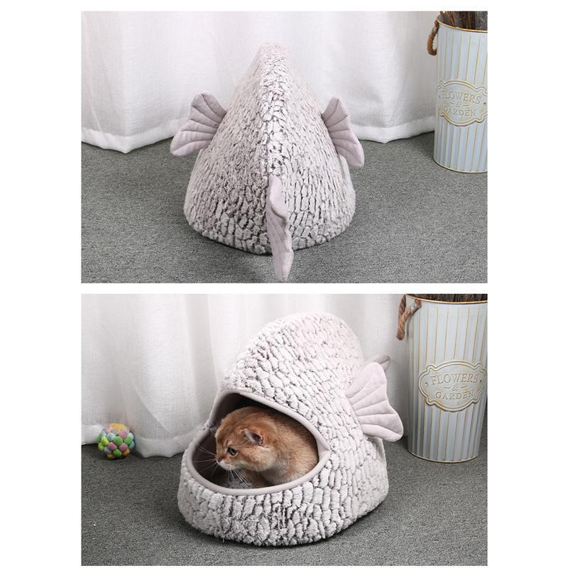 Lighteme Fish Shape Resilient Cat House (2 sizes)