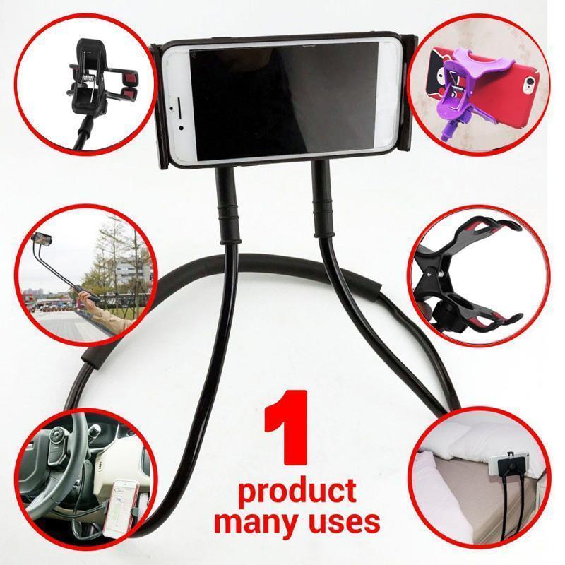 Lighteme Mobile Phone Holder Hanging Neck Lazy Necklace Bracket (4 Colors)