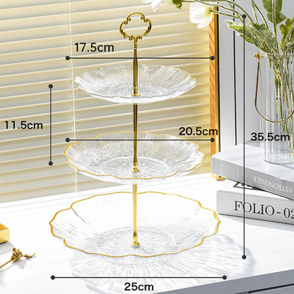 Lighteme Flower-Shaped Multi-Layer Dessert Stand