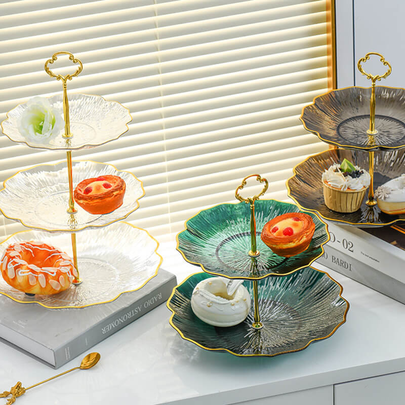 Lighteme Flower-Shaped Multi-Layer Dessert Stand
