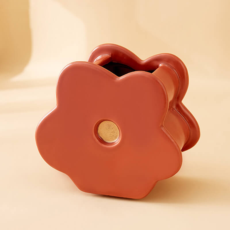 Vase en céramique en forme de fleur de printemps Lighteme