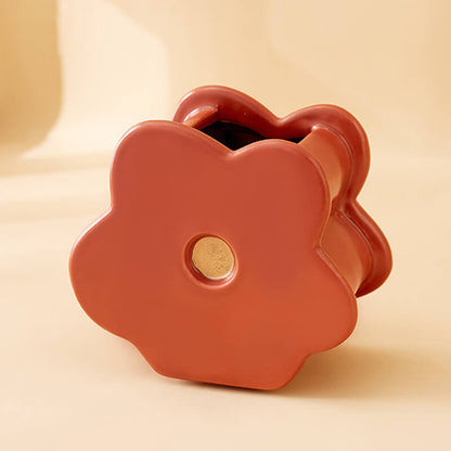 Vase en céramique en forme de fleur de printemps Lighteme