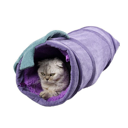 Tunnel pour chat pliable Lighteme en forme de légume (3 couleurs)