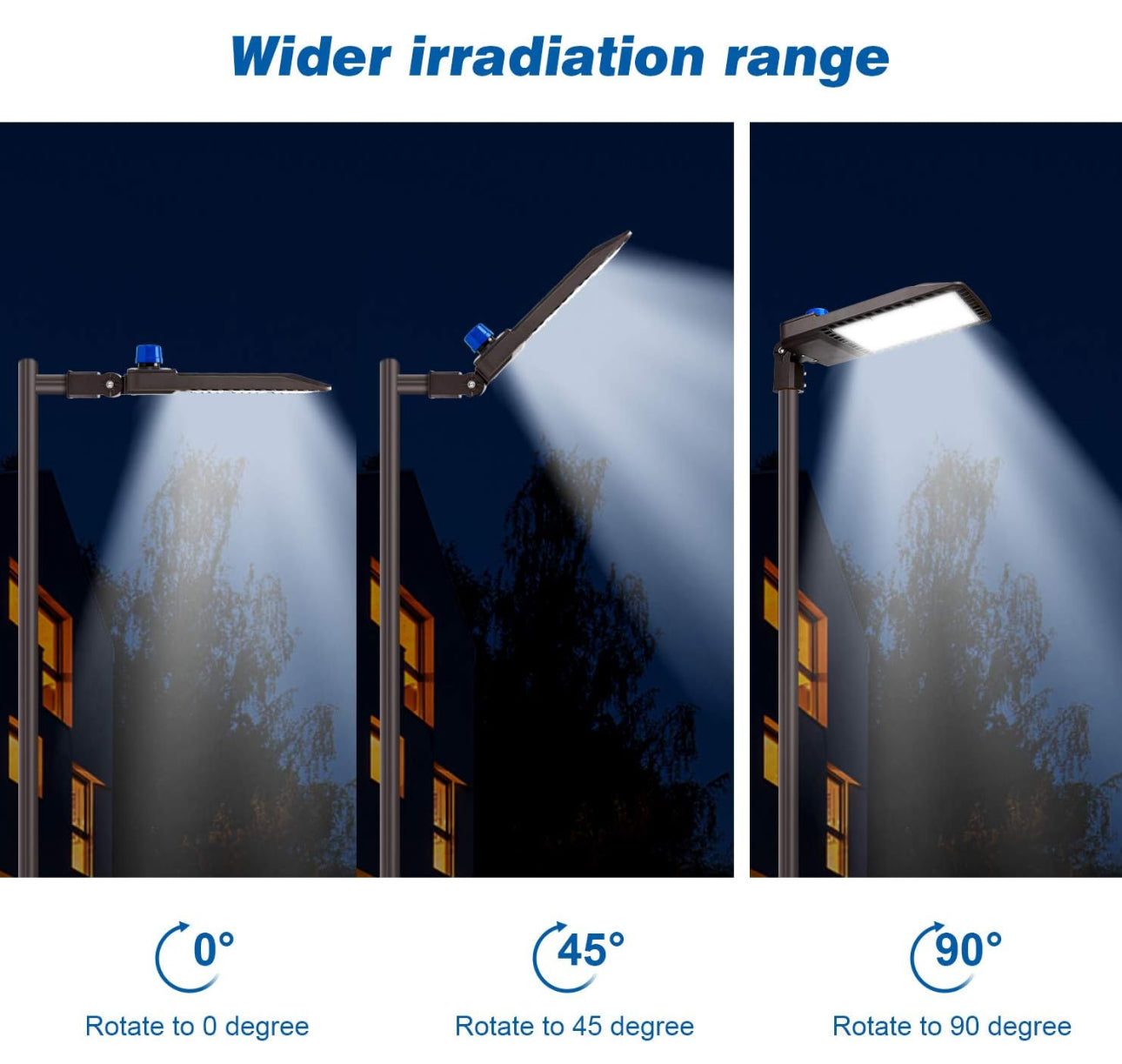 Lighteme 300W LED Parking Light Rigid Wire Slip Fitter Mount Dusk to Dawn LED Outdoor Lighting Outdoor Flood Light Commercial IP65 Waterproof