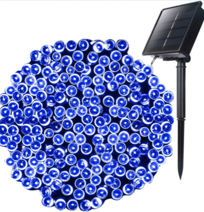 Lighteme 33Ft Solar-LED-Lichterkette 100LED Hellgrünes Kabel 
