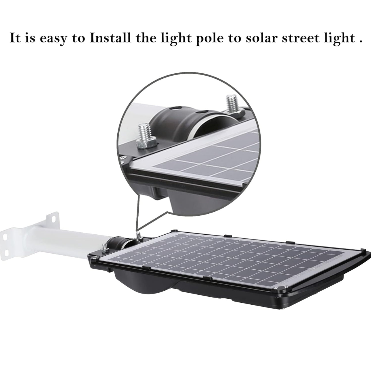 Lighteme Solarbeleuchtungs-Montagehalterung, Verlängerungsstangen-Set, Wandmontage, schwarze Metallrohre, Scheunenbeleuchtung, Antennenadapter, Außenarm für Straßenlaternen, an der Wand montierte Reifen, Scheunenlampen, Pfostenbäume 