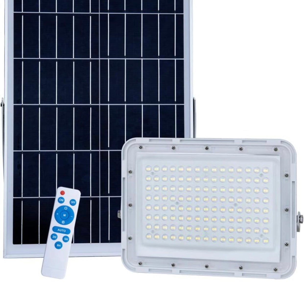 Lighteme 300W LED Solar Flutlicht, 24000LM Straßenflutlicht Wasserdicht mit Fernbedienung