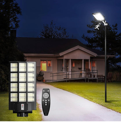 Kommerzielles Solarstraßenlaterne Lighteme 1200W, Parkplatz-Licht 100000LM von der Dämmerung bis zum Morgengrauen mit Direktübertragung