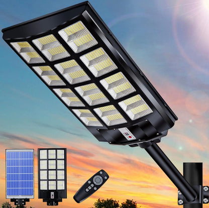 Kommerzielles Solarstraßenlaterne Lighteme 1200W, Parkplatz-Licht 100000LM von der Dämmerung bis zum Morgengrauen mit Direktübertragung