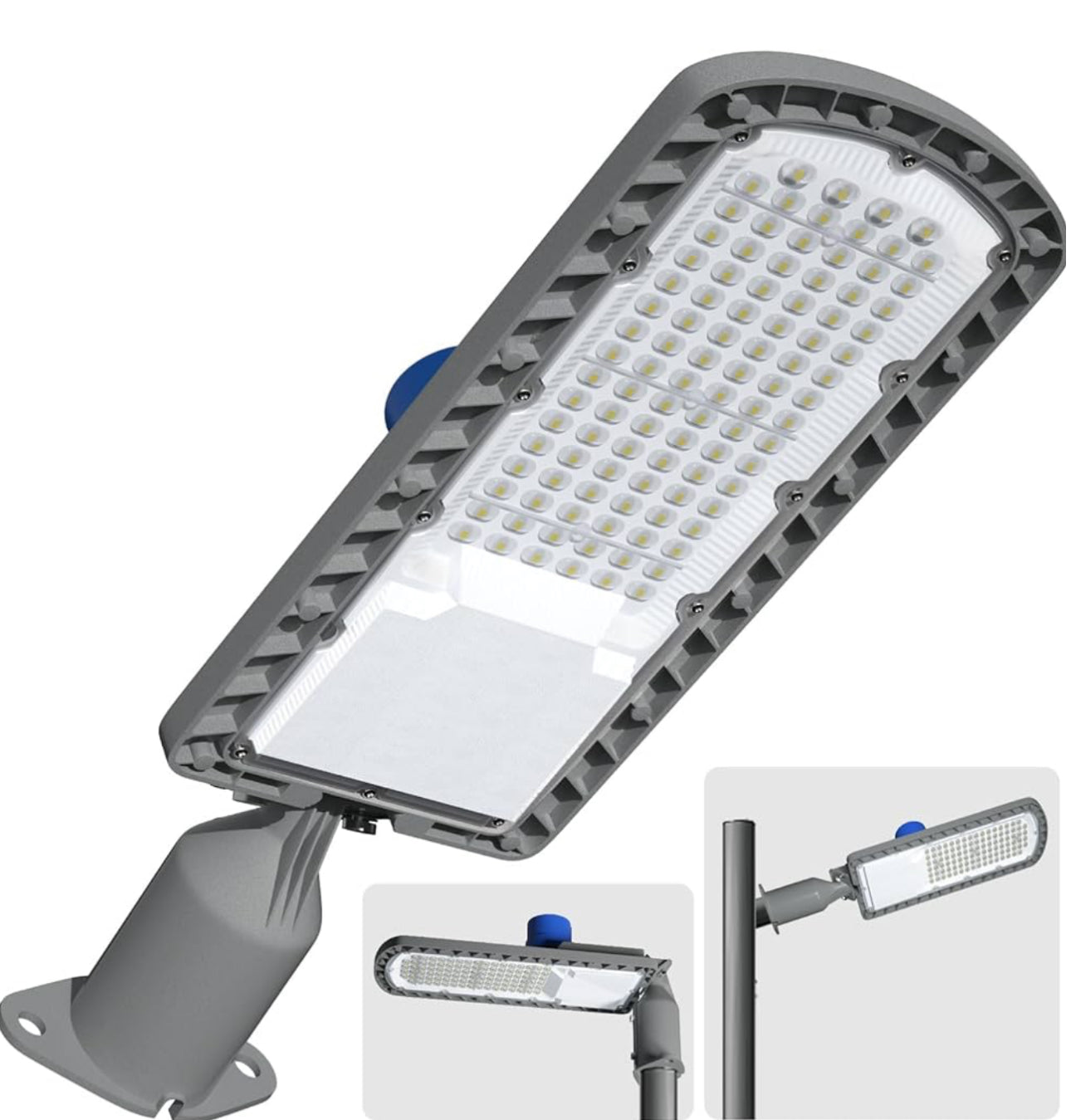 Lighteme 250 W LED-Parkplatzbeleuchtung mit fester Verdrahtung, 30.000 lm: Straßenbeleuchtung für den Außenbereich von der Dämmerung bis zum Morgengrauen, Sicherheitslicht für gewerbliche Bereiche mit IP65-Wasserdichtigkeit 6500 K