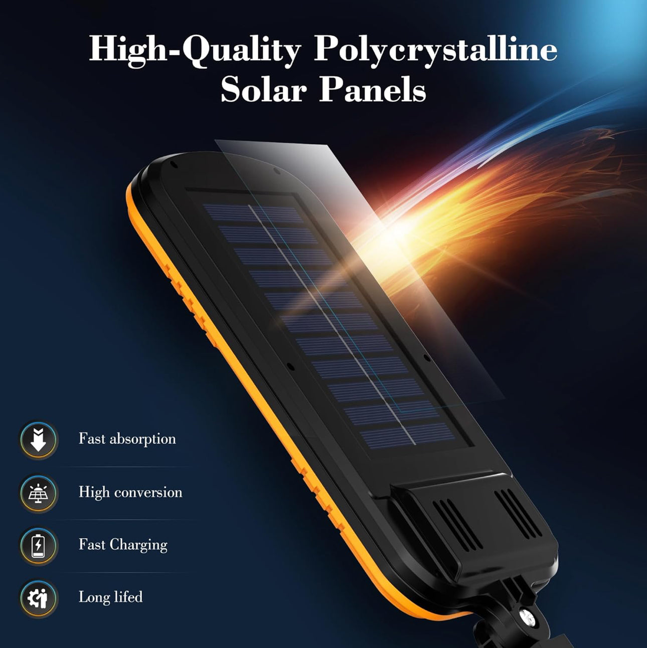 Lighteme SmartYard Solarleuchten mit Bewegungsmelder für den Außenbereich, 7000 K Solar-Straßenlaternen mit Fernbedienung, Flutlicht für den Außenbereich von der Dämmerung bis zum Morgengrauen, wasserdichtes Sicherheitslicht nach IP65 (4er-Pack)