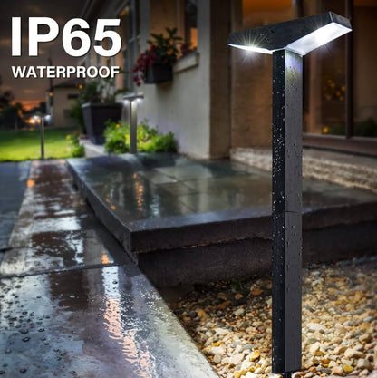 Lighteme Solar Modern Pathway Lights, 6 Pack -15 Lumen
