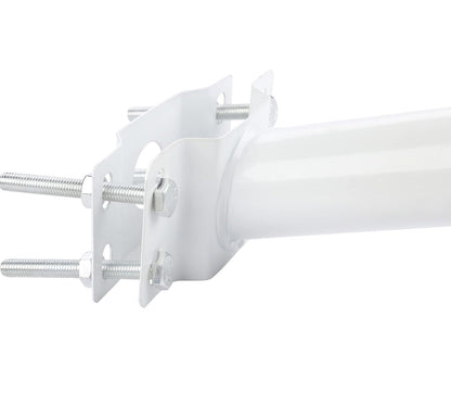 Lighteme Solarbeleuchtungs-Montagehalterung, Verlängerungsstangen-Set, Wandmontage, schwarze Metallrohre, Scheunenbeleuchtung, Antennenadapter, Außenarm für Straßenlaternen, an der Wand montierte Reifen, Scheunenlampen, Pfostenbäume 