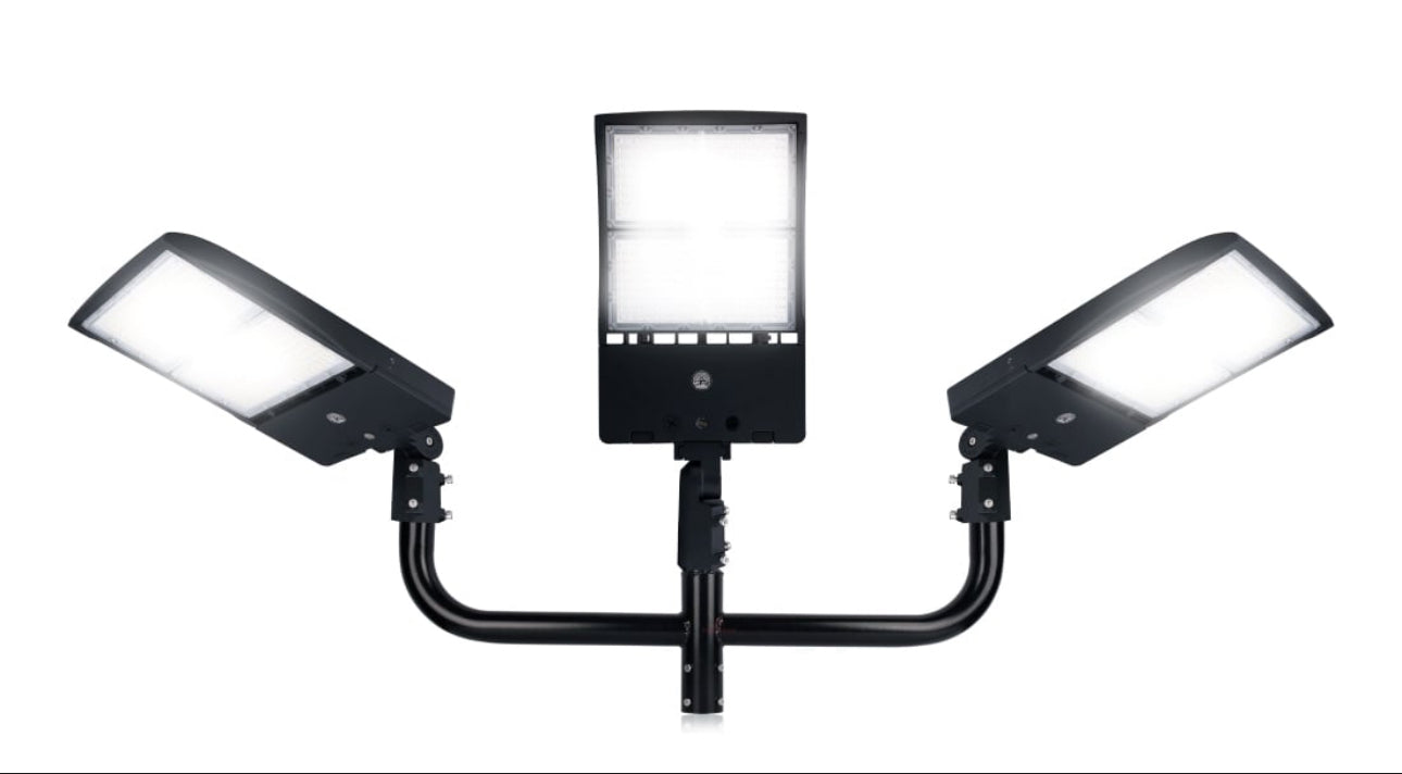 Éclairage de stationnement LED Lighteme 320 W, câblé, 48 000 lm, fil chaud, homologué UL, éclairage de poteau de stationnement LED de qualité industrielle, 5 000 K, étanche IP65 