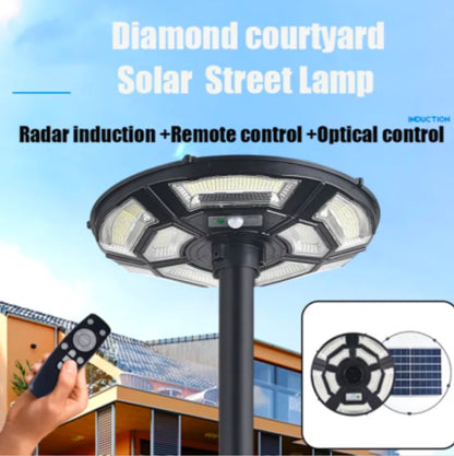 Lighteme 1500W Solar UFO Bewegungssensor All-in-One Solar-Gartenstraßenlaterne mit Fernbedienung