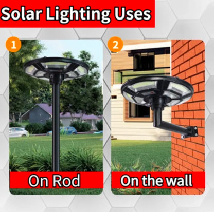 Lighteme 1500W Solar UFO Bewegungssensor All-in-One Solar-Gartenstraßenlaterne mit Fernbedienung