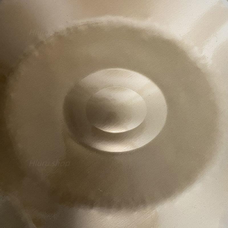 MiSoundofNature handpan personnalisé 22 pouces 9/9 + 2 notes Échelle F3 Dorian en acier inoxydable/instrument de percussion en acier nitruré